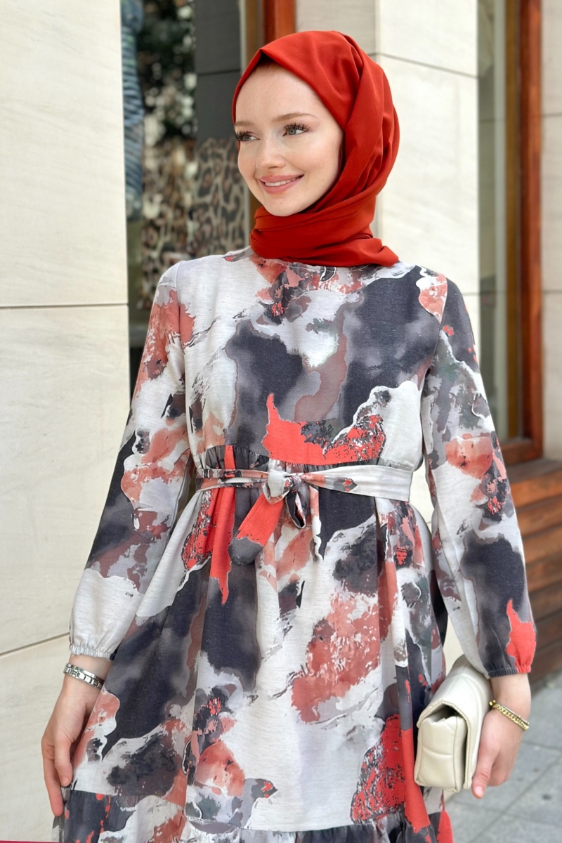 Flesya Kırmızı Elbise