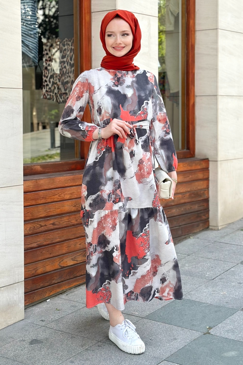 Flesya Kırmızı Elbise