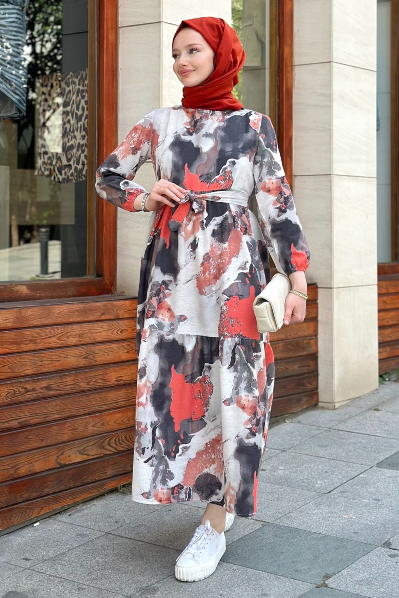 Flesya Kırmızı Elbise