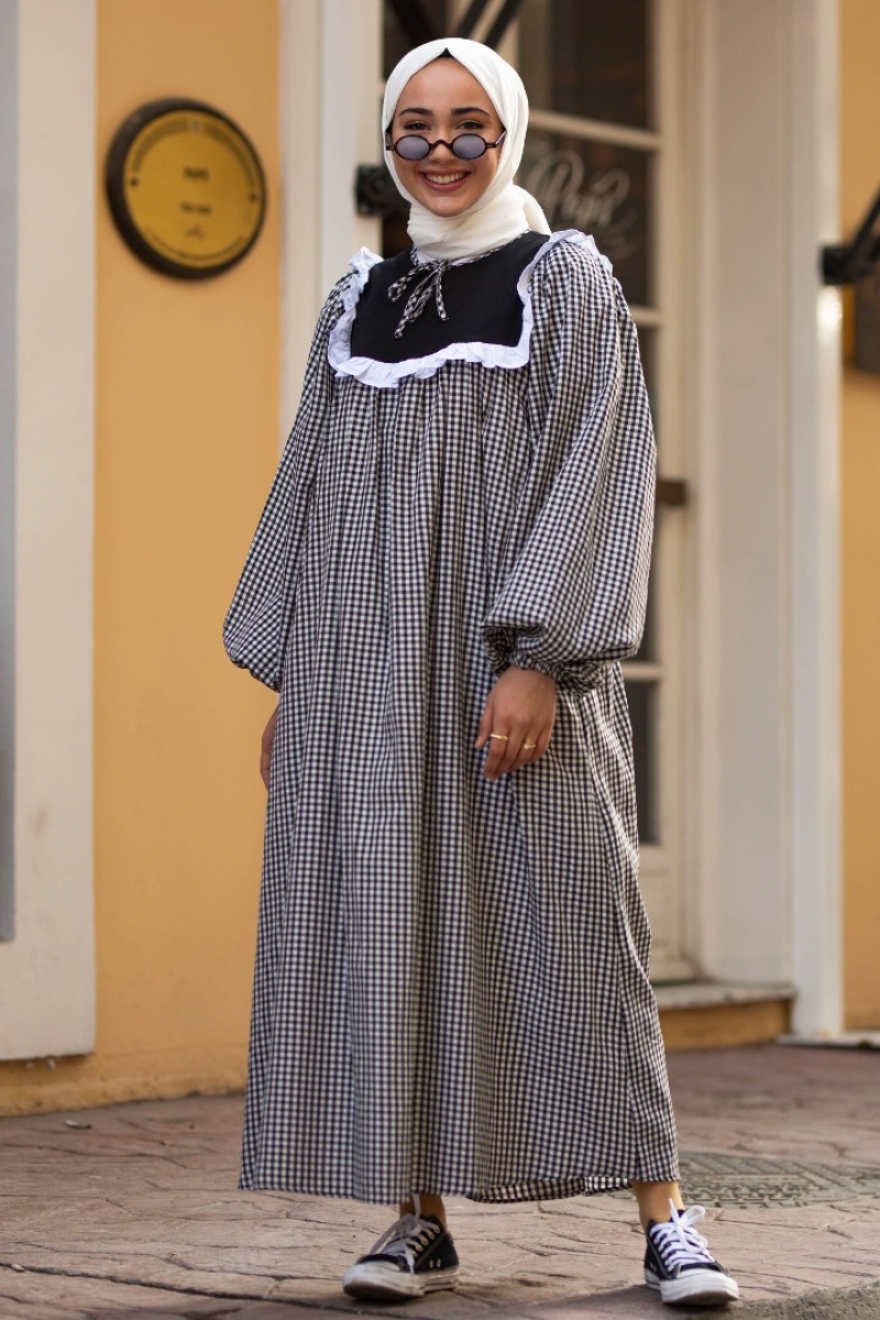 Floransa Siyah Elbise