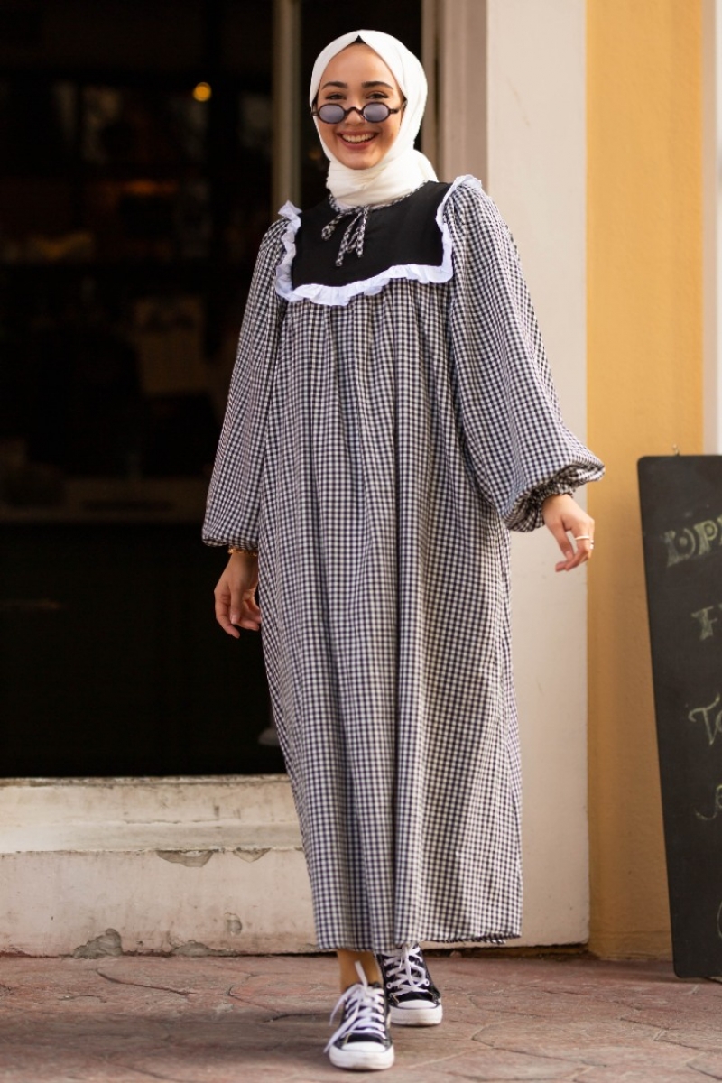 Floransa Siyah Elbise