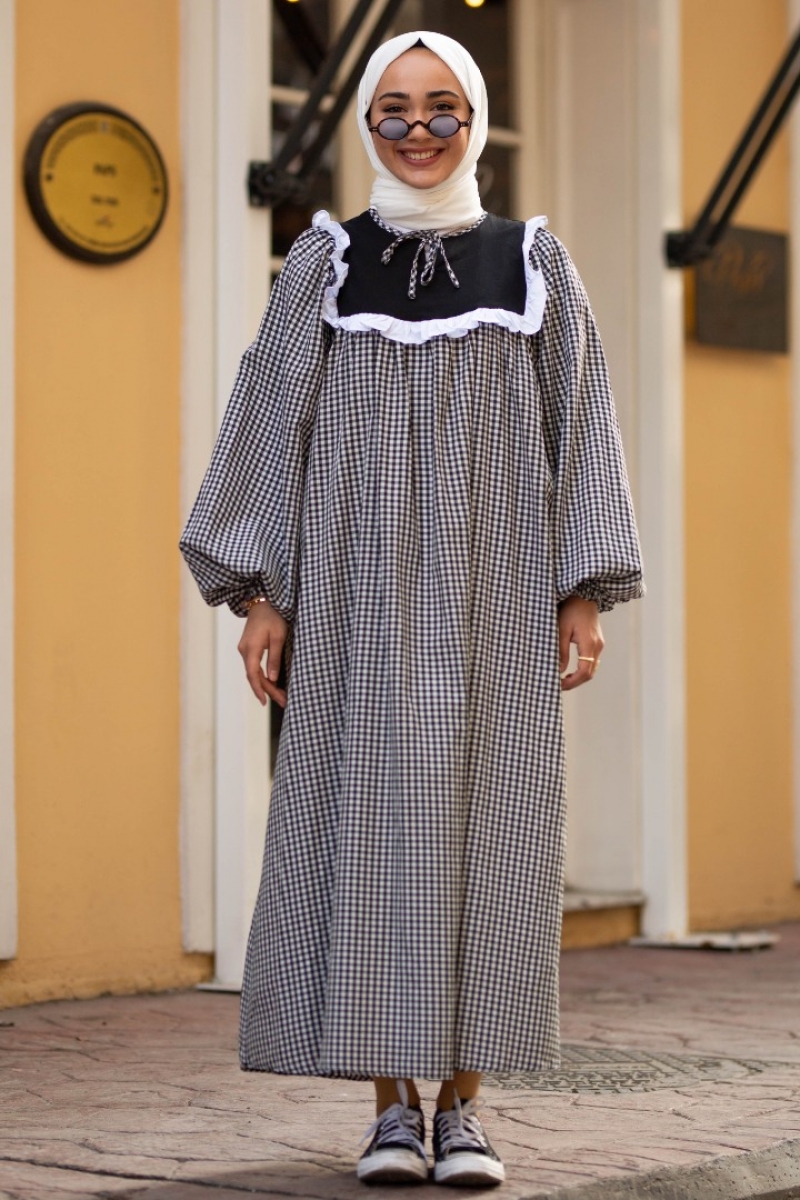 Floransa Siyah Elbise