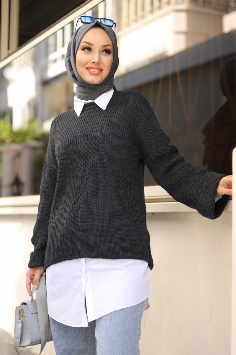 Fred Antrasit Triko Kazak