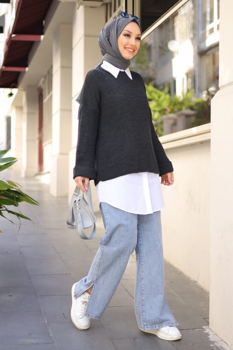 Fred Antrasit Triko Kazak