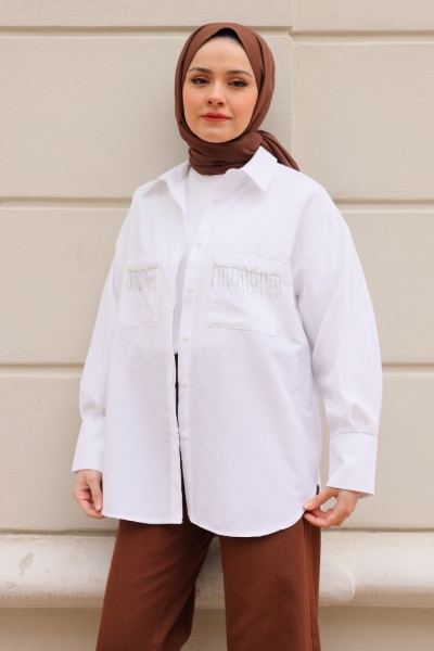 Galile Beyaz Gömlek