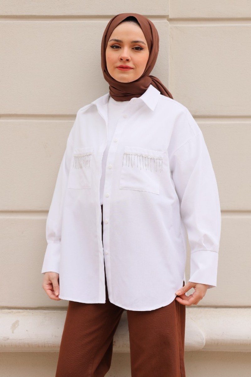 Galile Beyaz Gömlek