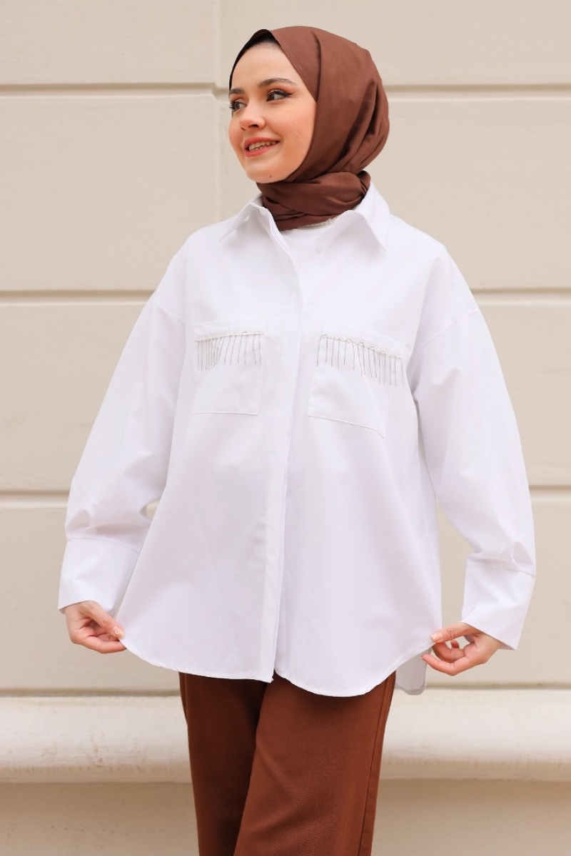 Galile Beyaz Gömlek