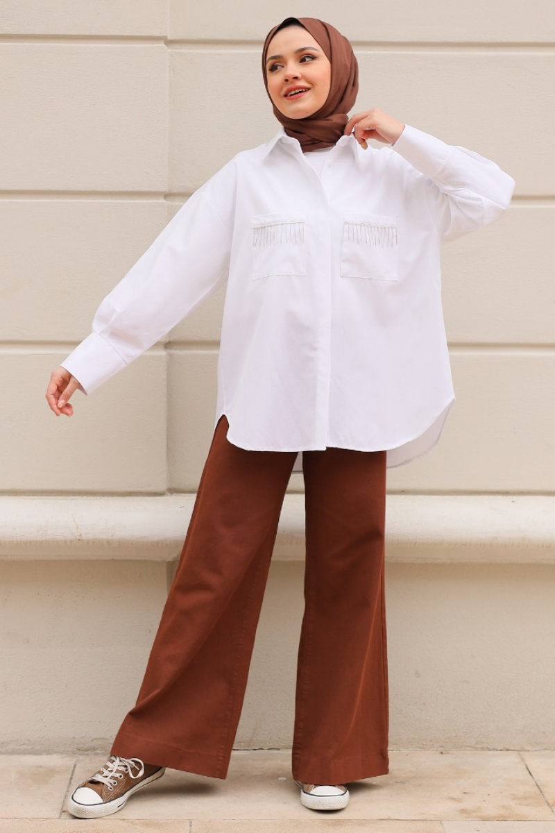 Galile Beyaz Gömlek