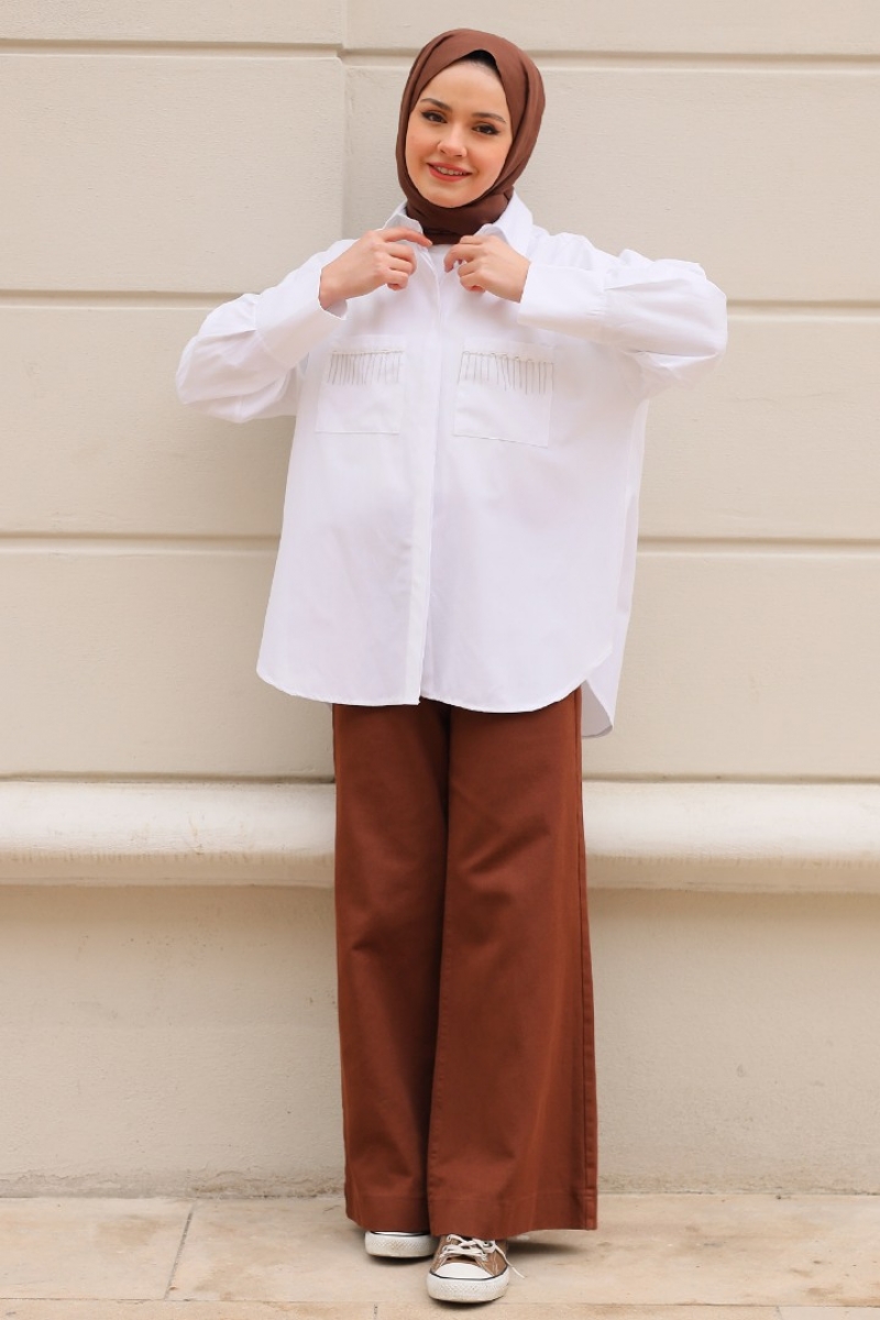 Galile Beyaz Gömlek