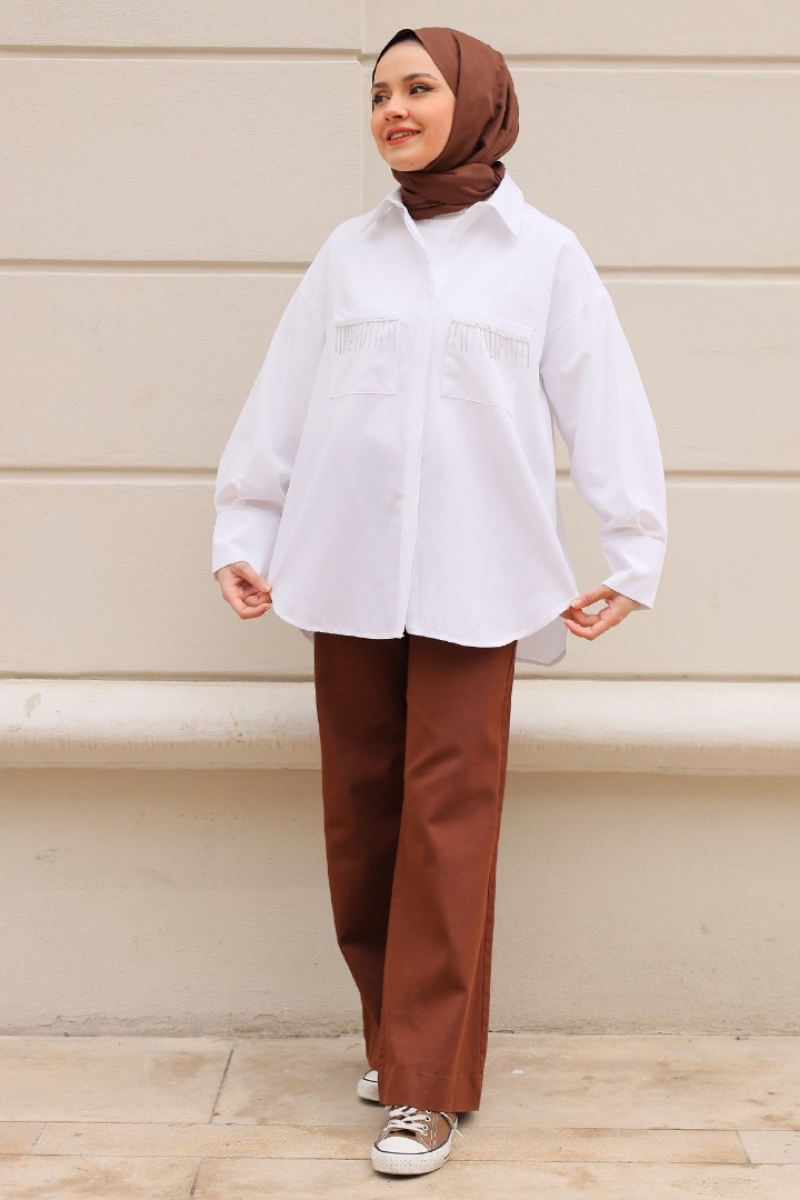 Galile Beyaz Gömlek