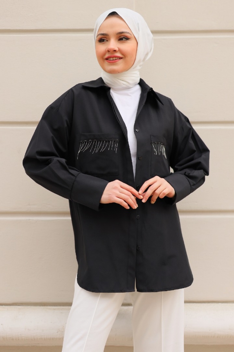 Galile Siyah Gömlek