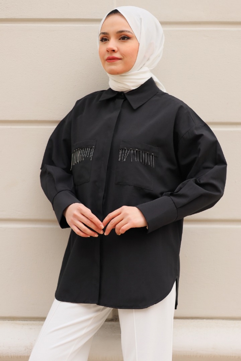 Galile Siyah Gömlek