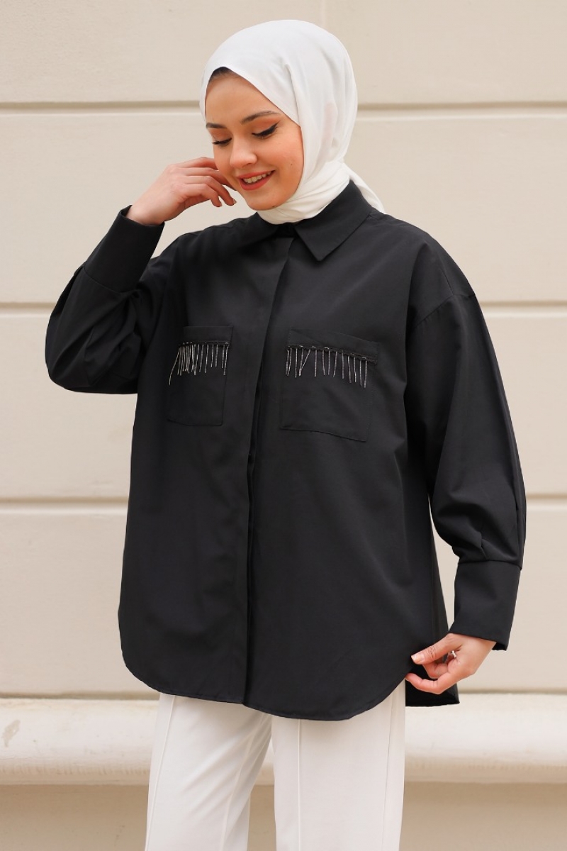 Galile Siyah Gömlek