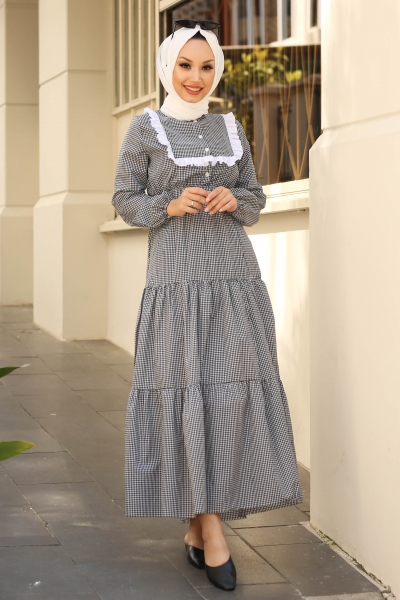 Galina Siyah Elbise