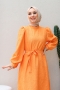 Grant Turuncu Elbise