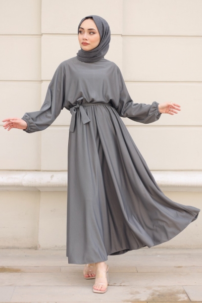 Heleni Antrasit Elbise