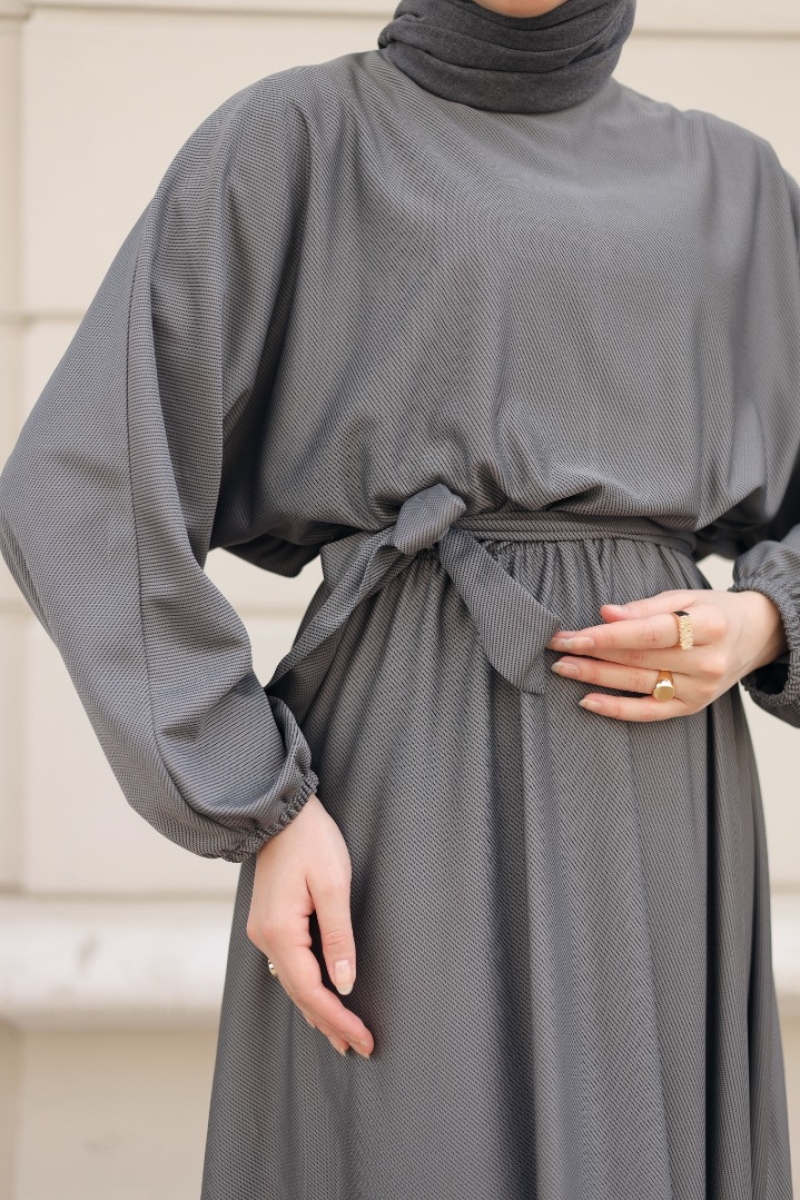 Heleni Antrasit Elbise