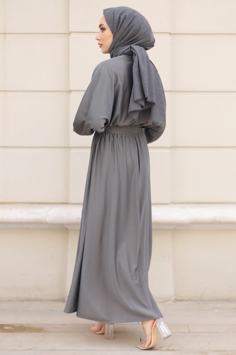 Heleni Antrasit Elbise