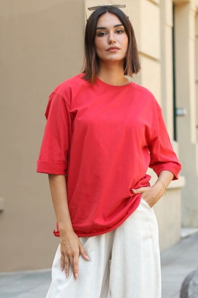 Henry Kırmızı T-Shirt