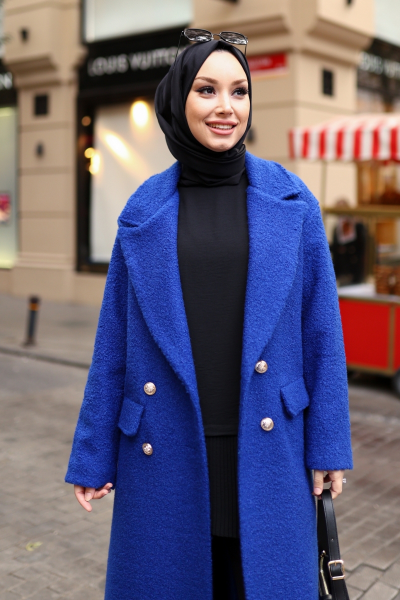 Hiera Saks Mavi Kaban