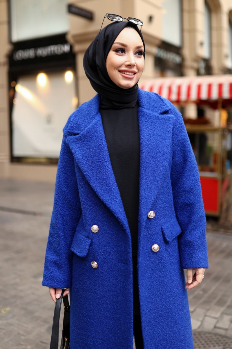 Hiera Saks Mavi Kaban