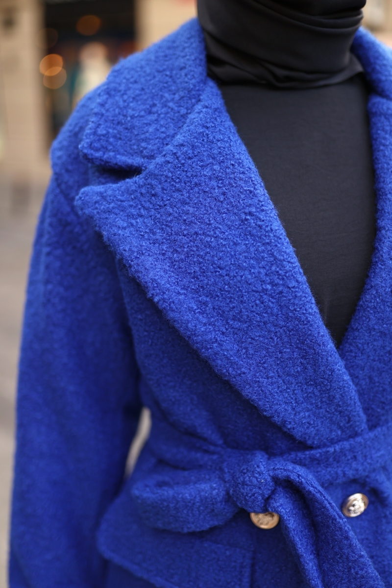 Hiera Saks Mavi Kaban