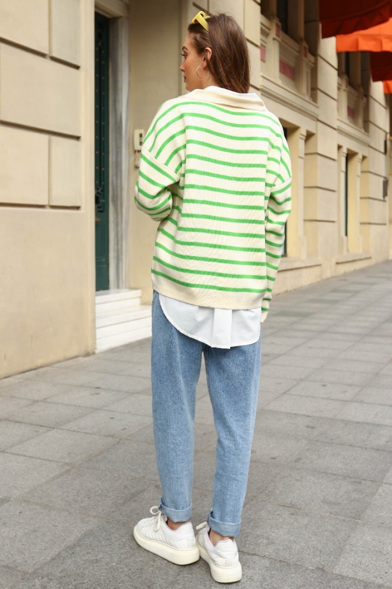 Hiroshi Yeşil Kazak