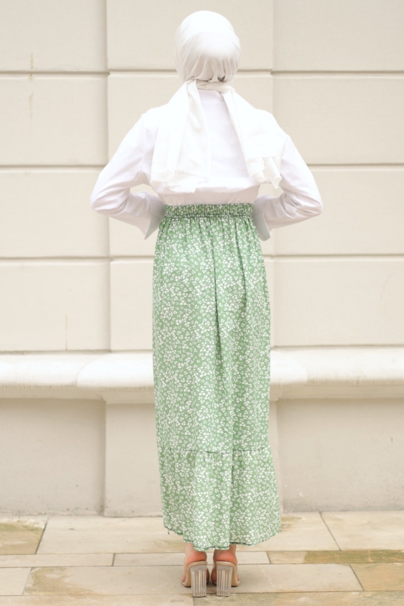 Janset Mint Yeşili Etek