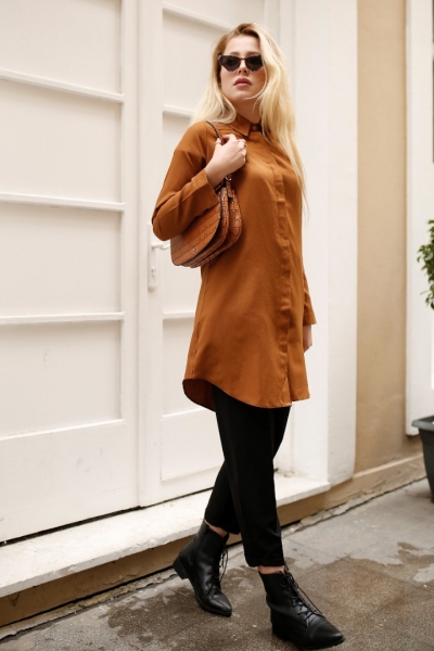 Jasmin Kahverengi Tunik