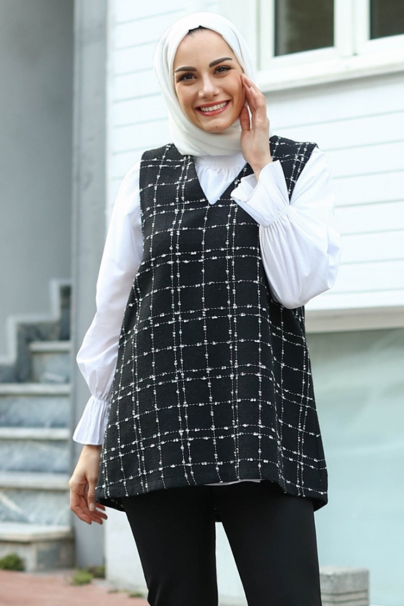 Jerica Siyah Tüvit Süveter