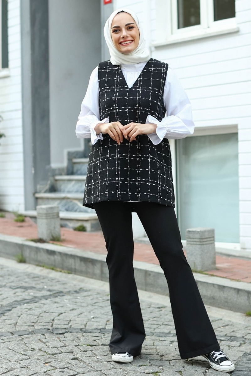 Jerica Siyah Tüvit Süveter