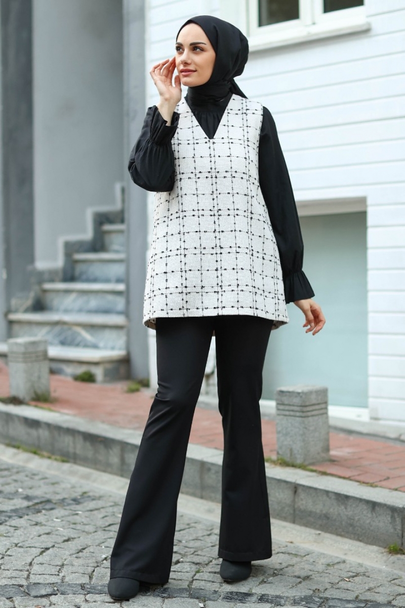 Jerica Beyaz Tüvit Süveter