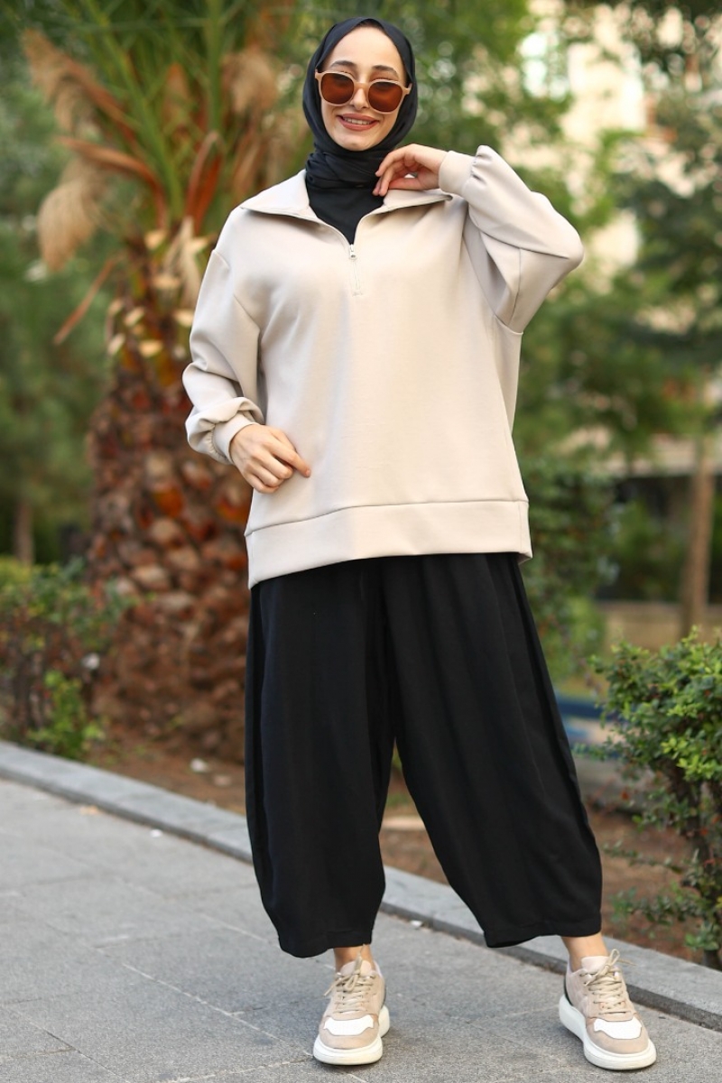 Jiimy Siyah Şalvar Pantolon