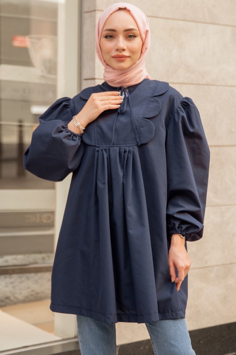 Jimin Lacivert Tunik