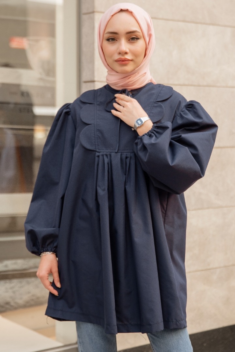 Jimin Lacivert Tunik