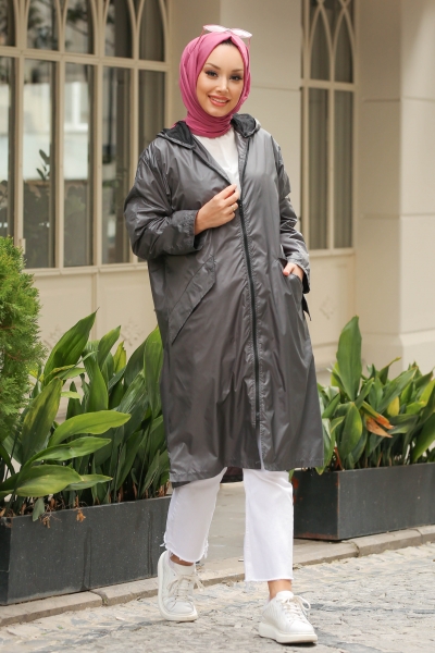 June Antrasit Yağmurluk