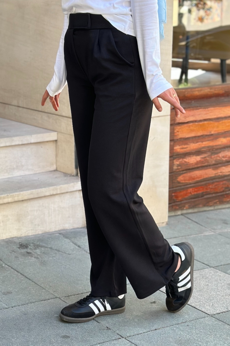 Kante Siyah Pantolon