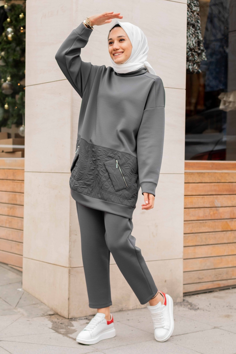 Kapitone Antrasit Takım