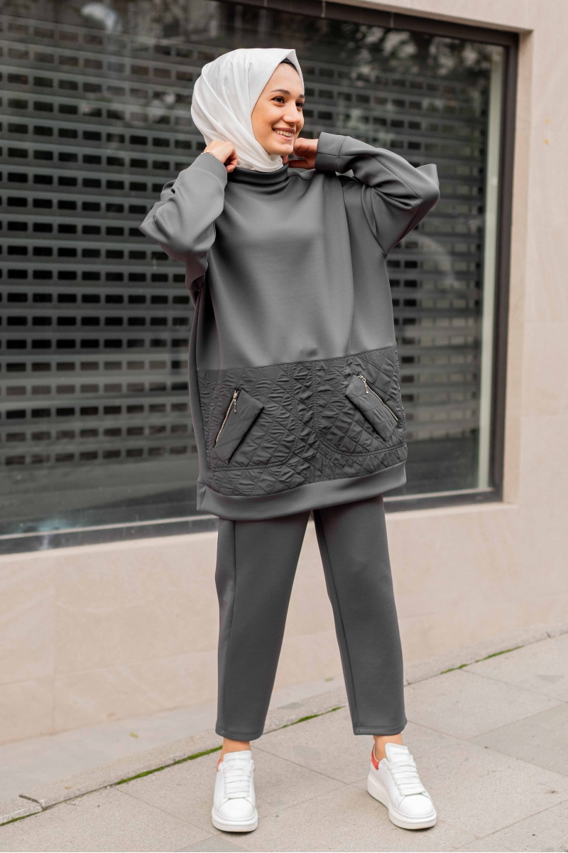 Kapitone Antrasit Takım