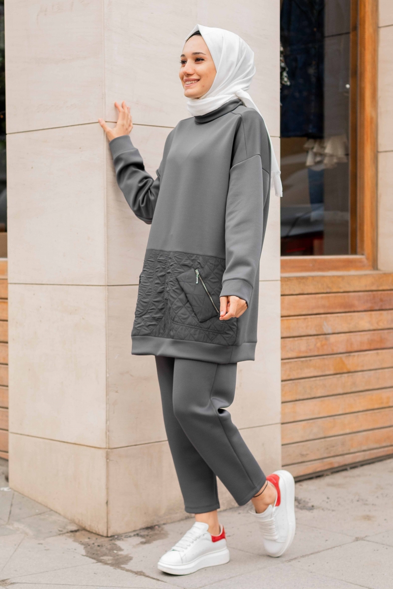 Kapitone Antrasit Takım