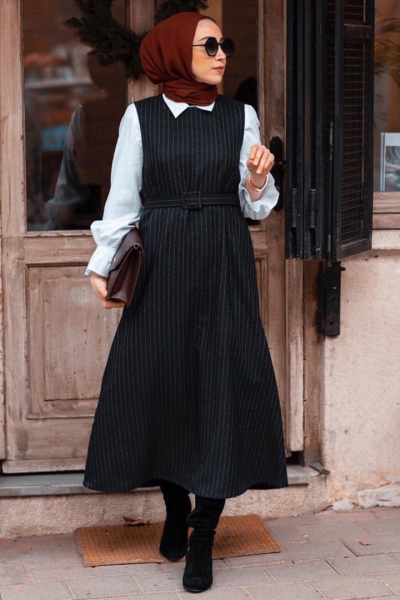 Karen Siyah Jile Bluz Kombin