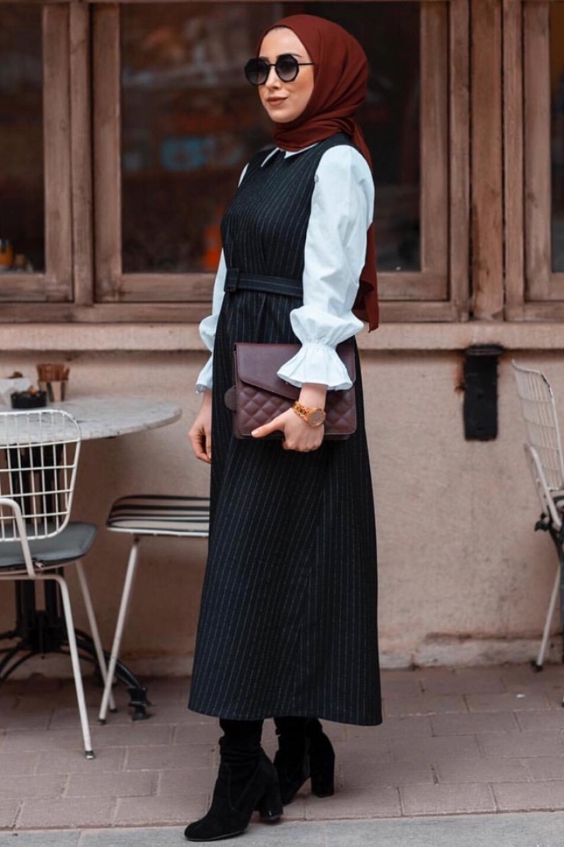 Karen Siyah Jile Bluz Kombin