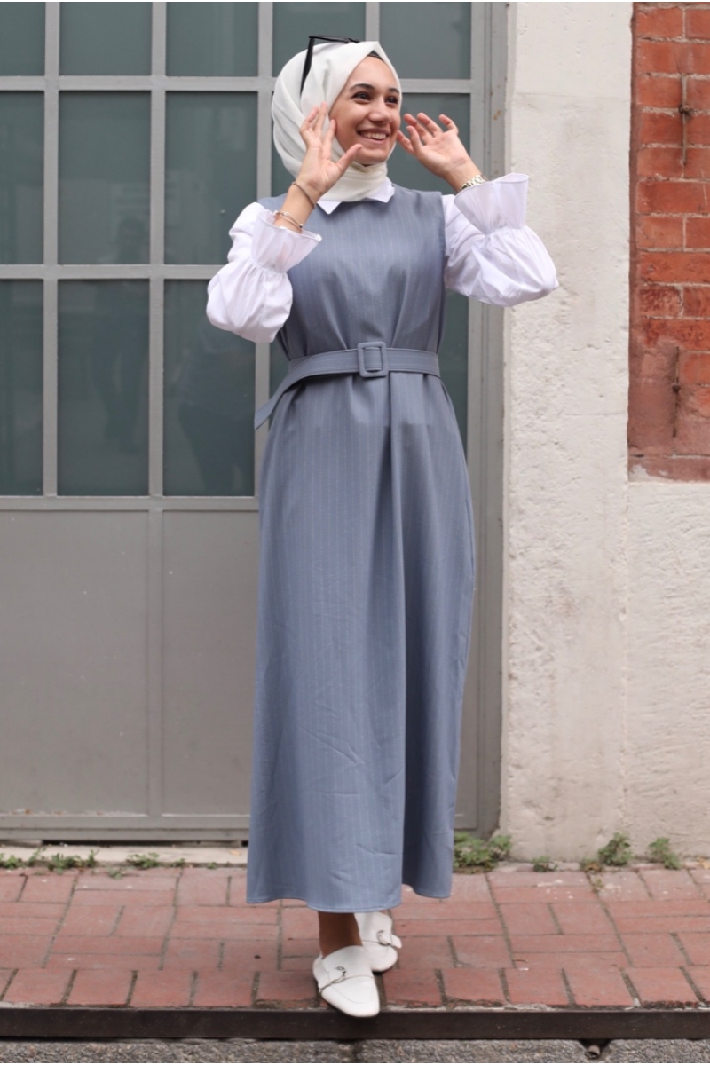 Karen Mavi Jile Bluz Kombin