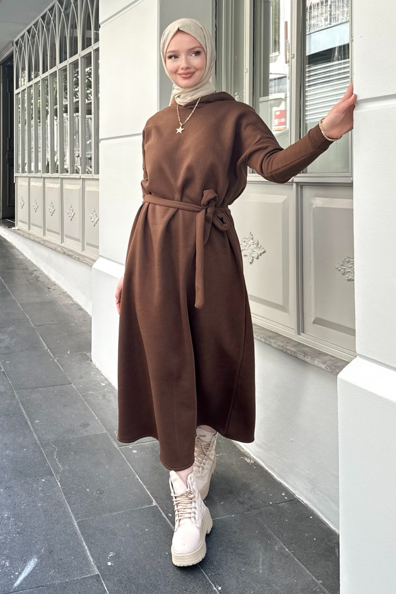 Kris Kahverengi Elbise