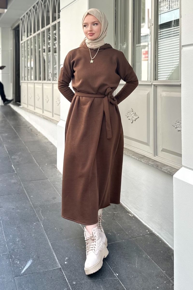 Kris Kahverengi Elbise