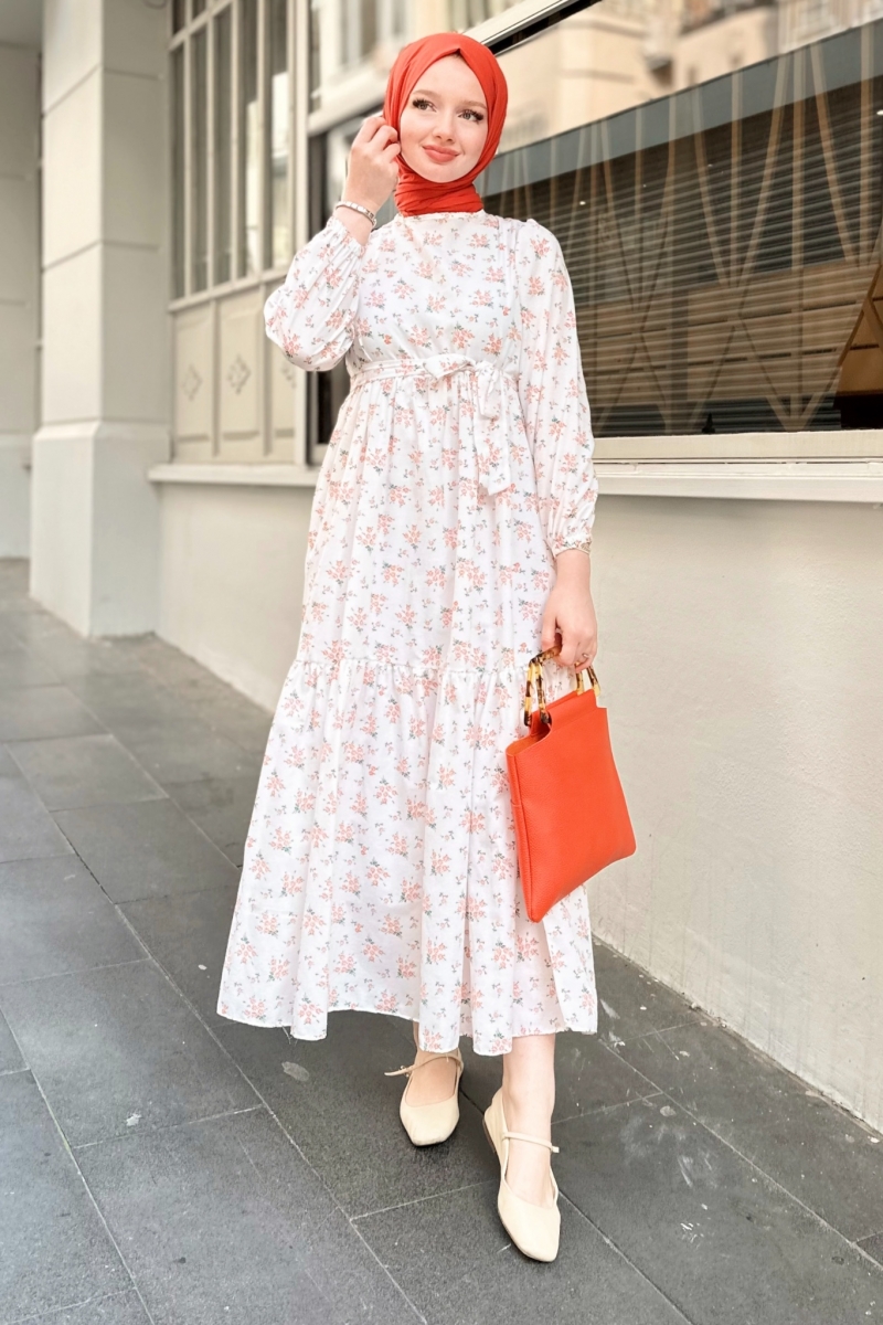 Krista Turuncu Elbise