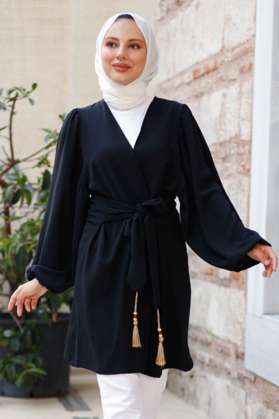 Kuvars Siyah Kimono