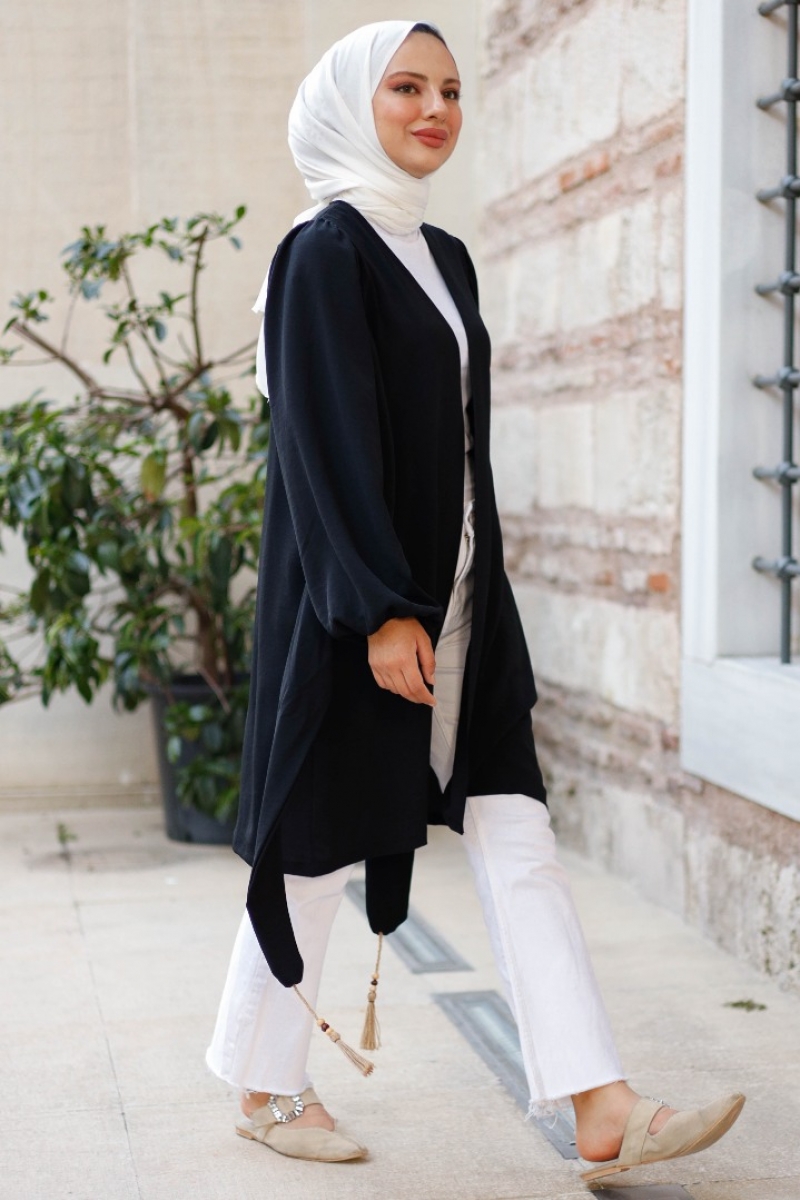 Kuvars Siyah Kimono