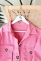 Kyli Pembe Gabardin Ceket