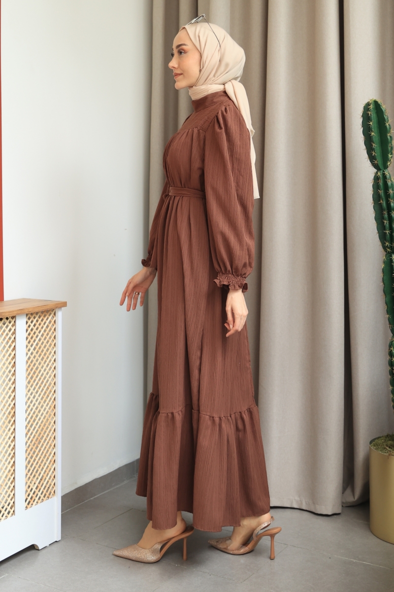 Lagom Kahverengi Elbise